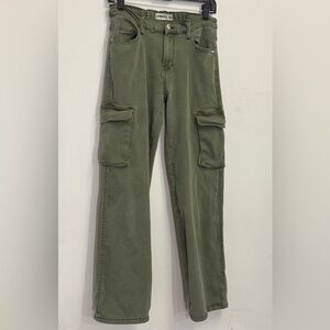 Olive green lovegen cargo straight leg pants utility green cargo pants rustic